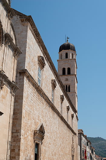 Dubrovnik, staré Město, chorvatsko, věž, oblouky, vchod, zeď, kostel