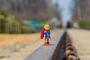park, Procházka, cestovat, odpočinek, cestovatel, badatel, dobrodruh, turista, playmobil, železniční tratě