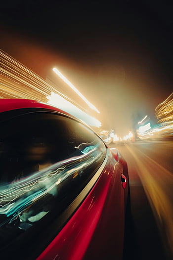 dlouhé expozice fotografie, světla auta, noční fotografie, Rychlost, pohyb, Závalná světla, pruhy automobilů, noční silnici, světlé stezky, městská noční scéna, dynamický pohyb