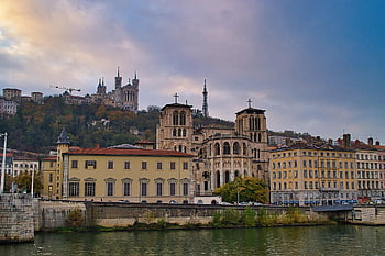 město, cestovat, cestovní ruch, dok, saone, quai de saône, lyon, Francie