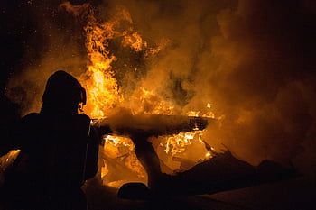 flames, car Fire, vehicle Fire, car Wallpapers, clear, fire Fighters, fire Fighting, firefighter, fire, mission, automobile
