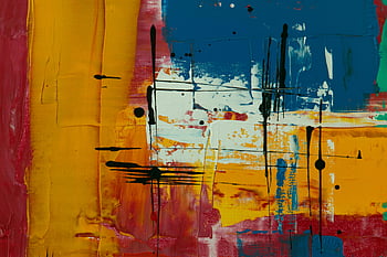 pittura astratta, colori vibranti, composizione dinamica, Arancione Rosso Blu, trame artistiche, arte Moderna, pittura contemporanea, opere d'arte colorate, espressionismo astratto, arte visiva, disegno astratto