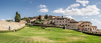 bazilika svatého Františka z Assisi, kostel, architektura, assisi, Itálie, deštník, náboženství