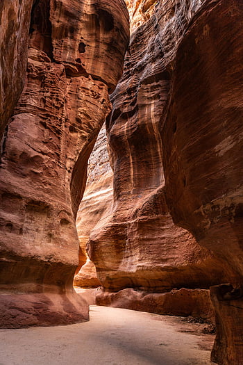 Červené pískovcové formace, Siq Canyon, petra, Jordán, světového dědictví UNESCO, Ohromující skalní formace, přirozený zázrak, pouštní krajina, starodávné město, střední východ, cíl cesty