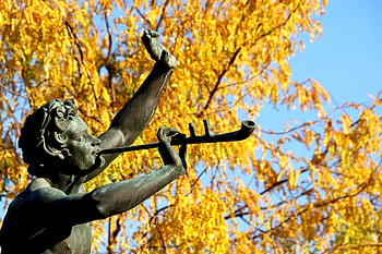 sochařství, socha, bronz, poprsí, tančící fauna, hudební nástroj, umění, dědictví, památník, zahrada tuileries, stromy