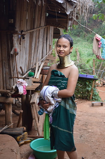 Chiang Rai, Thajsko, Asie, žena, krása