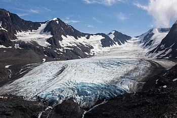 glacier mountain landscape, alaska, capped, cold, environment, frozen, glacier, ice, mountain, nature, north