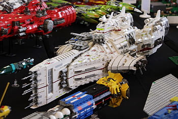 Lego, spaceship, MOC, Brickvention, 2013, Australia, Melbourne, convention, display, Tamron 24-300mm, models