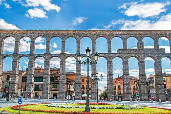 akvadukt segovie, segovia, Španělsko, římský akvadukt, architektura