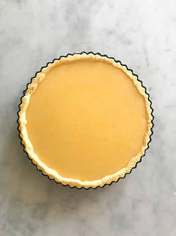 citronový koláč, mramorový stůl, čerstvě upečený, domácí výroba, křehké pečivo, milenci dezertu, mramorový povrch, dortík, pečivo, dezert, pečený
