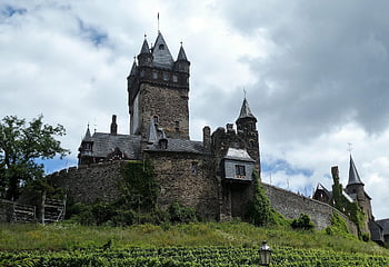 hrad, cochem, hora, Moselle, Německo, historický, architektura, věž, kopec, krajina, Dějiny