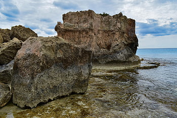 rocky Coast, sea, landscape, rock, nature, seaside, scenery, ayia Napa, cyprus