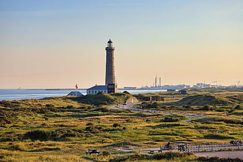 maják, mezník, pobřeží, věž, pobřežní čára, moře, Baltské moře, Severní moře, krajina, Skagen Lighthouse, Skagenův šedý maják