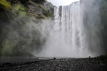 waterfall, river, iceland, landscape, nature, brook, waterfalls, rocks, scenic, liberty, beautiful