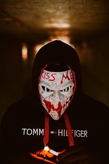 scary mask, creepy figure, dark tunnel, Halloween themes, spooky mask, horror mask, eerie atmosphere, Halloween costume, horror scene, scary costume, creepy mask