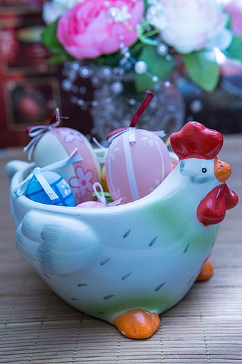 Mutlu Paskalyalar, Yumurta, tavuk, porselen, yumurta kasesi, boyalı, garip, dekorasyon, Paskalya yumurtası, Paskalya festivali, deco