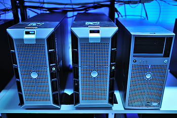 rack-mounted servers, data center, modern servers, server units, close-up view, computer boxes, server racks, IT equipment, network servers, server hardware, data storage