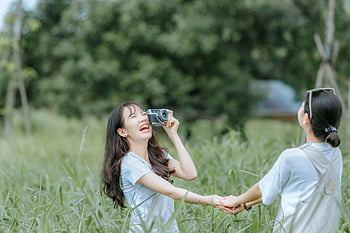 friendship, best friends, women, happy, camera, taking photo, laugh, youth, girls, together, friends