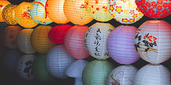chinese, lanterns, china, asian, decoration, celebrate, oriental, ornament, lamp, colorful, art