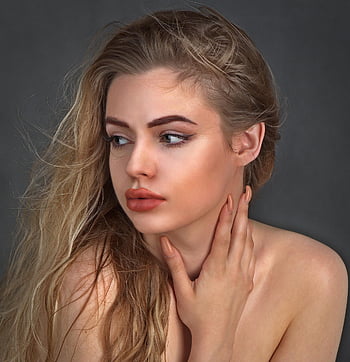 الفتاة الصغيرة،  النساء،  جمال،  صورة،  وجه،  ميك أب،  شقراء،  بعيدا،  روعة،  ناتالي