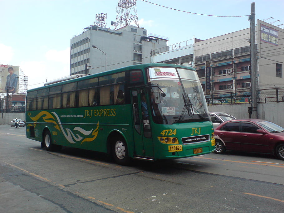 JKJ Express, 4724, edsa, Cubao, Nissan Diesel, NV 620, Filipíny, PBPA, Asociace fotografů filipínských autobusů, santarosa, hospoda