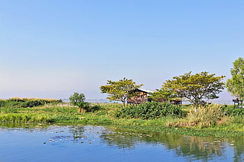 chůdách, inle jezero, barma, Myanmar, krajina, jezero, inlesee, inle, Příroda, plovoucí zahrady, voda