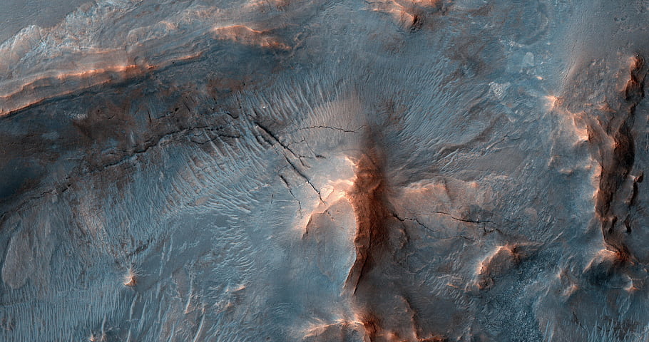 Mars, zone riche en argile, Syrtis Major, nasa, Mro, jpl, université de l'arizona, paysage, géologie, astronomie, science