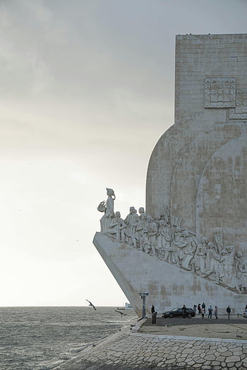 Padrão dos Descobrimentos, Lisbon, Portugal, iconic monument, sea view, historic landmark, stone sculpture, coastal landmark, European architecture, travel destination, cultural heritage