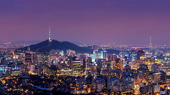 seoul, light, skyscraper, panorama, office, scenery, scenic, seoul City, building, modern, cityscape