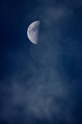moon, samsung Wallpaper, clouds, mobile Wallpaper, first, sky Background, beautiful Wallpaper, quarter, lock Screen Wallpaper, ipad Wallpaper, poster