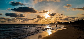 island, sunset, ocean, beach, nature, sea, summer, water, sky, paradise, travel