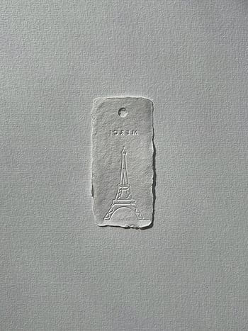 Eiffel Tower, embossed tag, minimalist design, elegant art, Paris landmark, embossed art, tag art, minimalist Eiffel Tower, embossed design, Paris art, minimalist tag