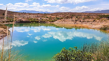 jezero, dobře, modré studny, boyacá, Kolumbie, moutains, voda, mraky, zlatíčko moje, modrý, krajina