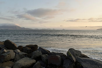อ่าว, Chimbote, พระอาทิตย์ตกดิน, เปรู, ธรรมชาติ, ภูมิประเทศ, ทะเล, มหาสมุทร, พลบค่ำ
