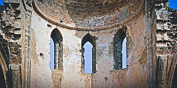ruiny, historický, cestovní ruch, cestovat, starověké, budova, Kypr, famagusta, kostel, gotický, architektura