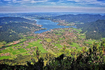 tegernsee, hory, Alpy, horní Bavorsko, krajina, rottach-egern, túra, wallberg