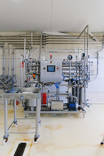 průmyslové stroje, továrna, Složité stroje, Moderní továrna, průmyslové vybavení, výrobní, výrobní linka, Průmyslová technologie, tovární prostředí, průmyslová automatizace, Komponenty strojů