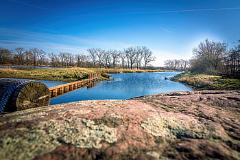 river, lake, lakeshore, nature, landscape, riverbank
