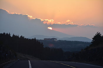 halla, montanha, pôr do sol, natureza, por do sol, foto do sol, Mt Hanlla, com nosso, Ilha jeju, seogwipo-si
