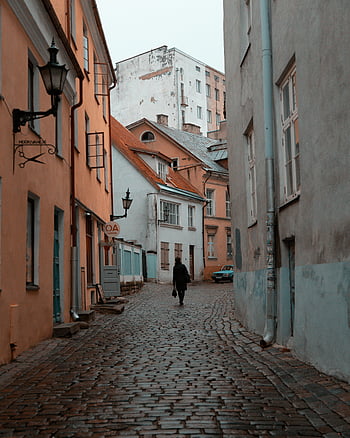 tallinn, eski kasaba, Arnavut kaldırımlı sokak, renkli binalar, ortaçağ atmosferi, tarihi, resmedilmeye değer, çekicilik, mimari, dar sokak, avrupa şehri