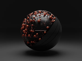 sphere, abstract, geometric, illusion, futuristic, abstraction, creative, geometry, 3d Render, atom, ball