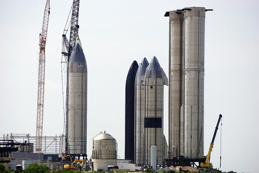 prostor x, kosmický přístav, hvězdné lodi, raketa, super těžký, prostor, texas, boca chica, hvězdná základna, spacex