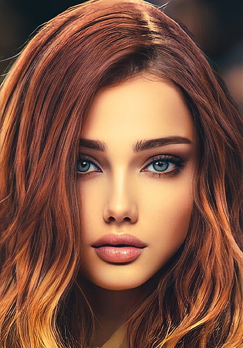wanita, indah, potret, lukisan, seni, karya seni, keindahan, model, pesona