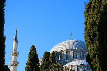 cami, minaret, kupole, Příroda, nebe, náboženství, islám, Istanbul, architektonický, výlet, město