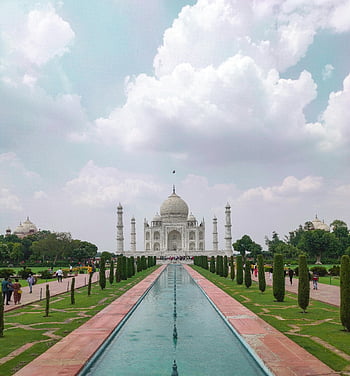 Taj Mahal, agra, architektonické krásy, nádherný výhled, odraz, Indie, historické památky, bílý mramor, cíl cesty, slavný orientační bod, architektura