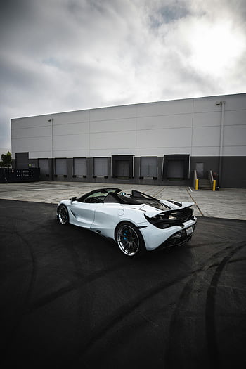 bílé sportovní auto, asfalt, průmyslová oblast, moderní design, luxus, zaparkováno, konvertibilní, elegantní, vysoký výkon, venkovní, městském prostředí