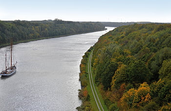 north Sea Canal, schleswig-holstein, ship, waterway, channel, sailboat, landscape, nature, kaiser Wilhelm Canal, nok, keel Canal