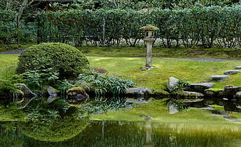 japonská zahrada, nitobe, pamětní, lucerna, vancouver, ubc, zelená paměť