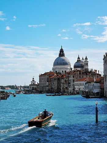 Venezia, Italia, architettura, città, canale, acqua, natura, Europa, viaggio, edifici, nave