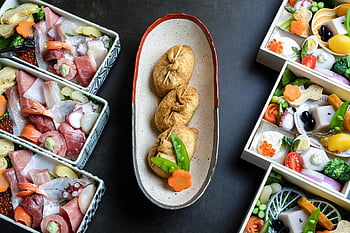 novoroční jídla, nový rok, japonské jídlo, rybích pokrmů, Ryba, plody moře, Příroda, sushi